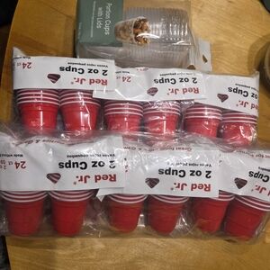 Party Cups with Lids - 24 Pack